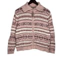 1990s Fair Isle Zip Cardigan